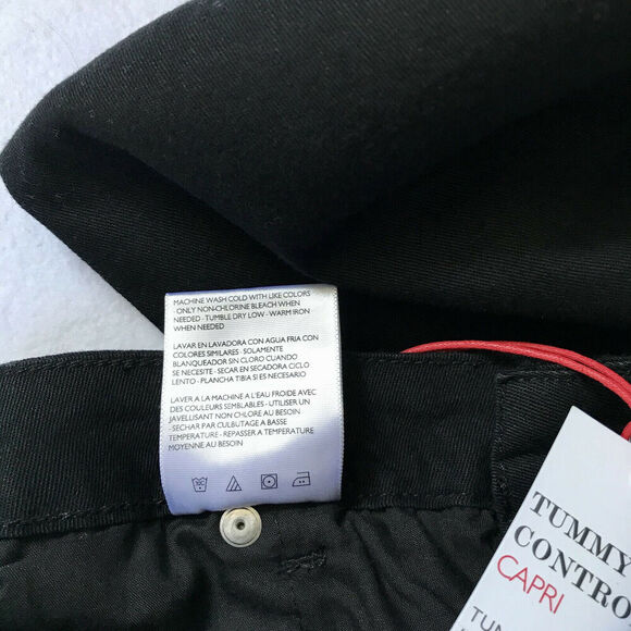 Style & Co Denim NWOT Black Capri for Women 6P - Picture 10 of 10